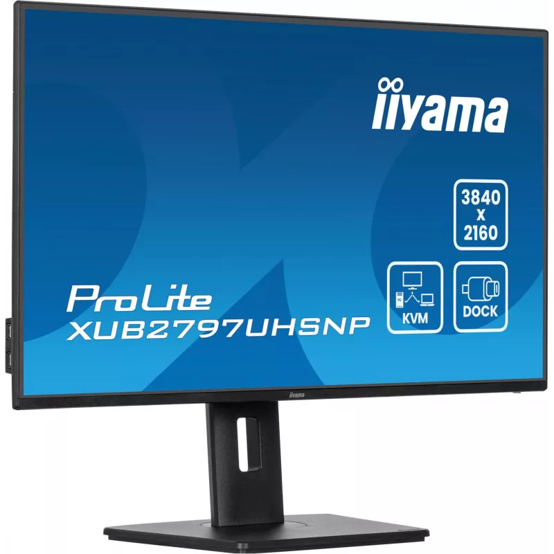iiyama ProLite XUB2797UHSNP-B1 kompiuterio monitorius 68.6 cm (27 col.) 3840 x 2160 pikselių 4K Ultra HD LED juodas