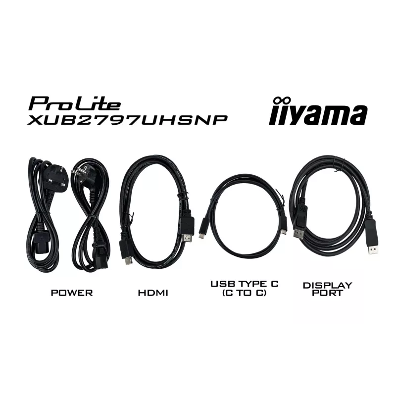 iiyama ProLite XUB2797UHSNP-B1 kompiuterio monitorius 68.6 cm (27 col.) 3840 x 2160 pikselių 4K Ultra HD LED juodas