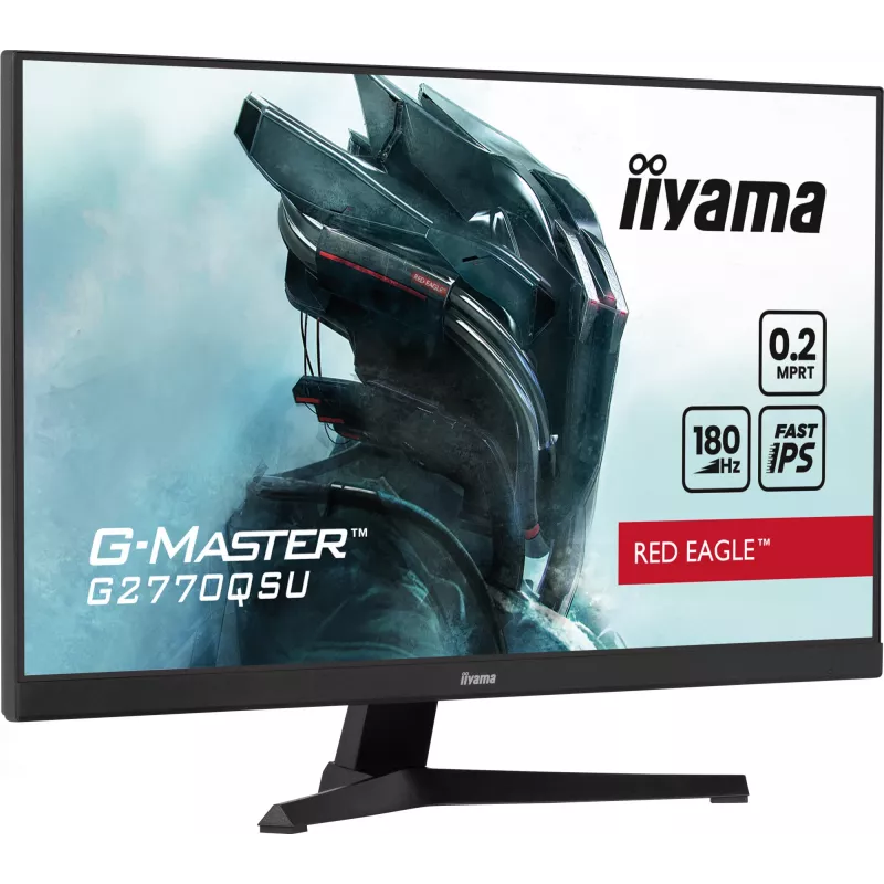 iiyama G-MASTER G2770QSU-B6 kompiuterio monitorius 68,6 cm (27 colių) 2560 x 1440 pikselių Wide Quad HD LED juodas
