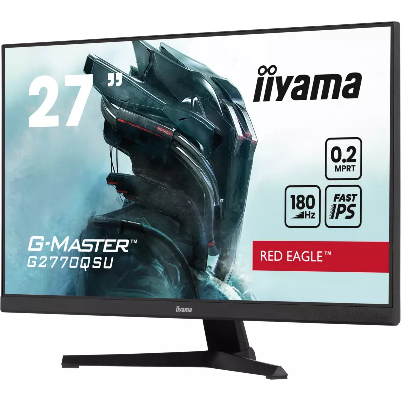 iiyama G-MASTER G2770QSU-B6 kompiuterio monitorius 68,6 cm (27 colių) 2560 x 1440 pikselių Wide Quad HD LED juodas
