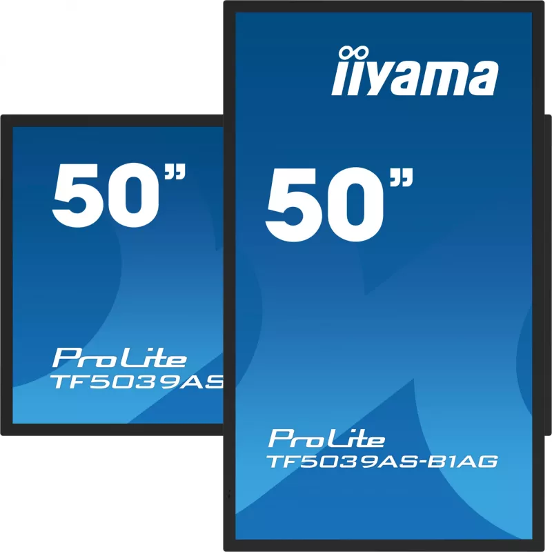 iiyama TF5039AS-B1AG kompiuterio monitorius 125,7 cm (49,5 colio) 3840 x 2160 pikselių 4K Ultra HD LED jutiklinis ekranas juodas