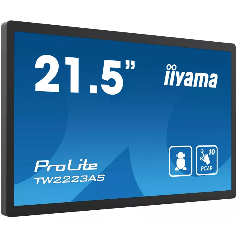 iiyama TW2223AS-B2 Interaktyvus skelbimų ekranas 54,6 cm (21,5 colio) „Full HD“ 345 cd/m², liečiamasis, su įmontuotu procesoriumi, „Android“, 24/7