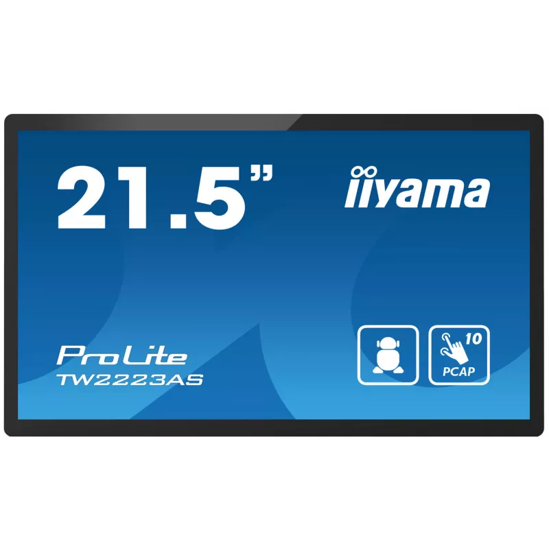 iiyama TW2223AS-B2 Interaktyvus skelbimų ekranas 54,6 cm (21,5 colio) „Full HD“ 345 cd/m², liečiamasis, su įmontuotu procesoriumi, „Android“, 24/7