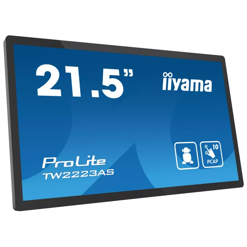 iiyama TW2223AS-B2 Interaktyvus skelbimų ekranas 54,6 cm (21,5 colio) „Full HD“ 345 cd/m², liečiamasis, su įmontuotu procesoriumi, „Android“, 24/7