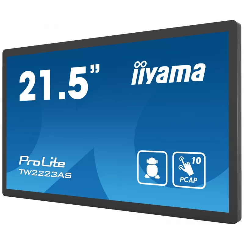 iiyama TW2223AS-B2 Interaktyvus skelbimų ekranas 54,6 cm (21,5 colio) „Full HD“ 345 cd/m², liečiamasis, su įmontuotu procesoriumi, „Android“, 24/7