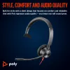 HP Poly Juodawire 3315 Monaural Microsoft Teams Certified USB-C ausinės +3,5 mm kištukas +USB-C/A adapteris