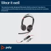 HP Poly Blackwire 5220 Stereo USB-C ausinės + 3,5 mm kištukas + USB-C/A adapteris (didmeninė prekė)