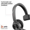 HP Poly Voyager 4310 USB-A ausinės + BT700 adapteris, belaidės, biurui/skambučių centrui, 20–20000 Hz, 122 g, ausinės, juodos