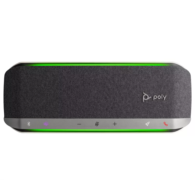 HP Poly Sync 40 Microsoft Teams sertifikuotas garsiakalbis, sidabrinis, Windows 10, Windows 11, MacOS, 30 h, RoHS, Federalinė ryšių komisija (FCC), CE, 38 mm