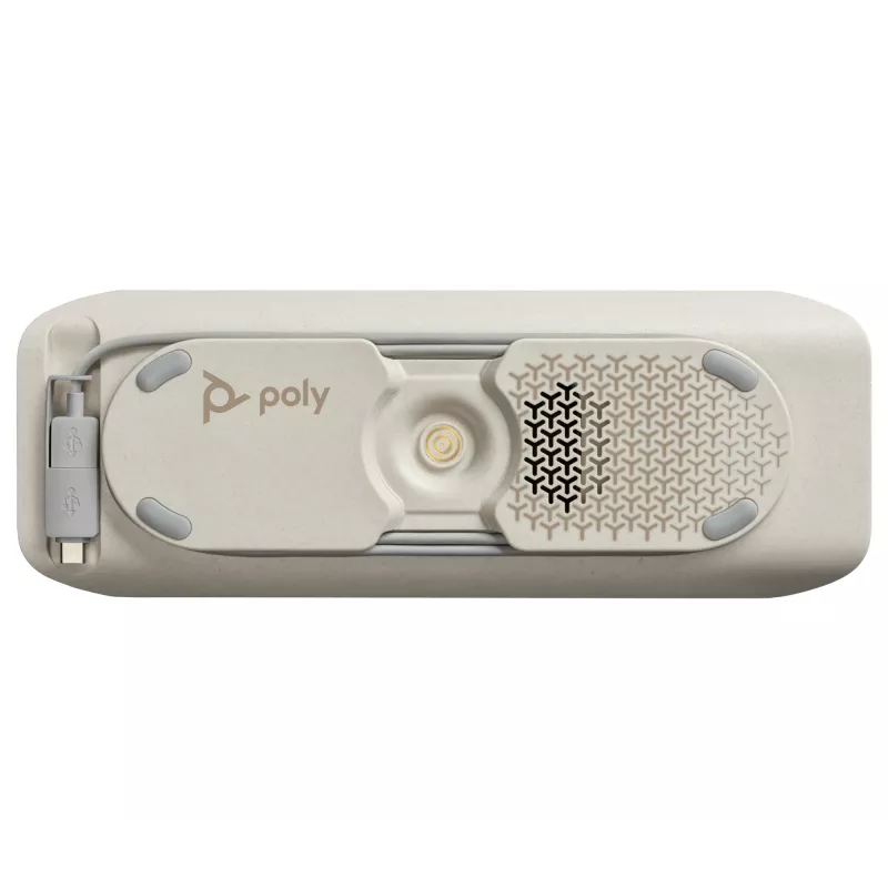 HP Poly Sync 40 Microsoft Teams sertifikuotas garsiakalbis, sidabrinis, Windows 10, Windows 11, MacOS, 30 h, RoHS, Federalinė ryšių komisija (FCC), CE, 38 mm