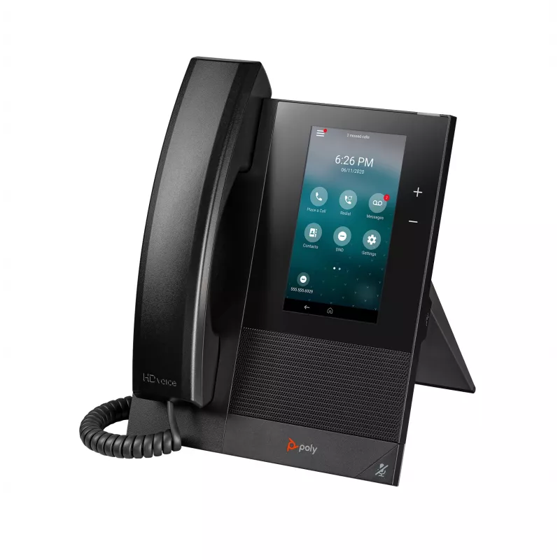 “HP Poly CCX 400” verslo medijos telefonas su atviruoju SIP ir PoE maitinimu