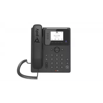 Stalinis IP telefonas Poly HP CCX 350, skirtas Microsoft Teams, palaiko PoE, verslo medijos telefonas