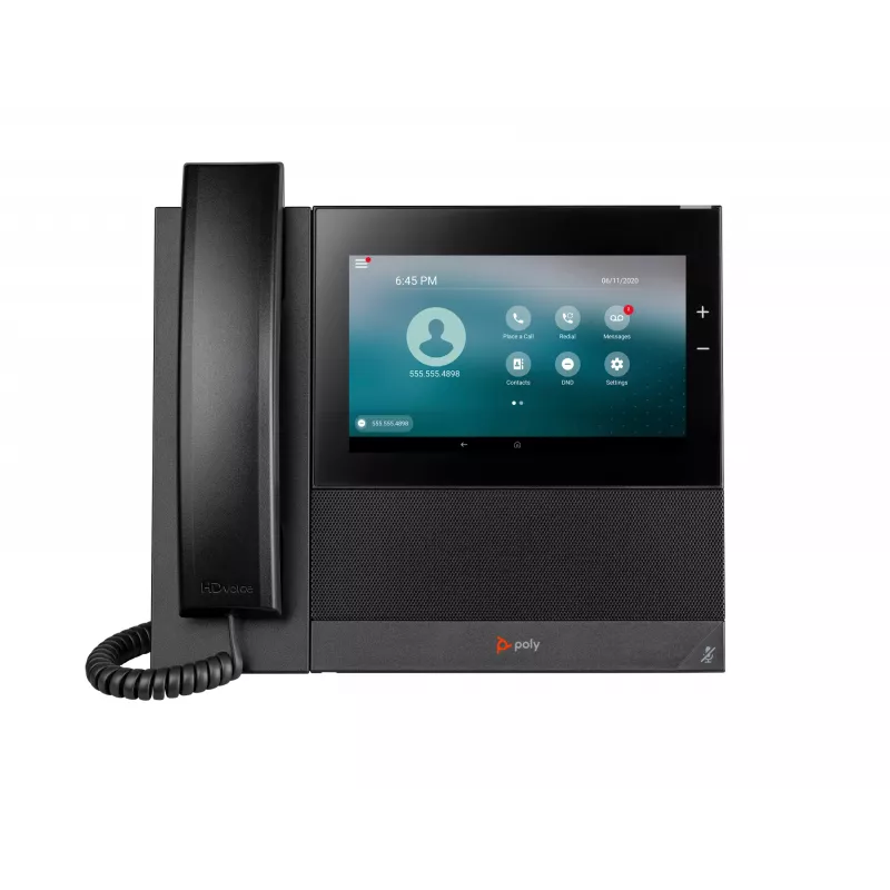 HP Poly CCX 600 verslo medijos telefonas su atviruoju SIP ir PoE palaikymu