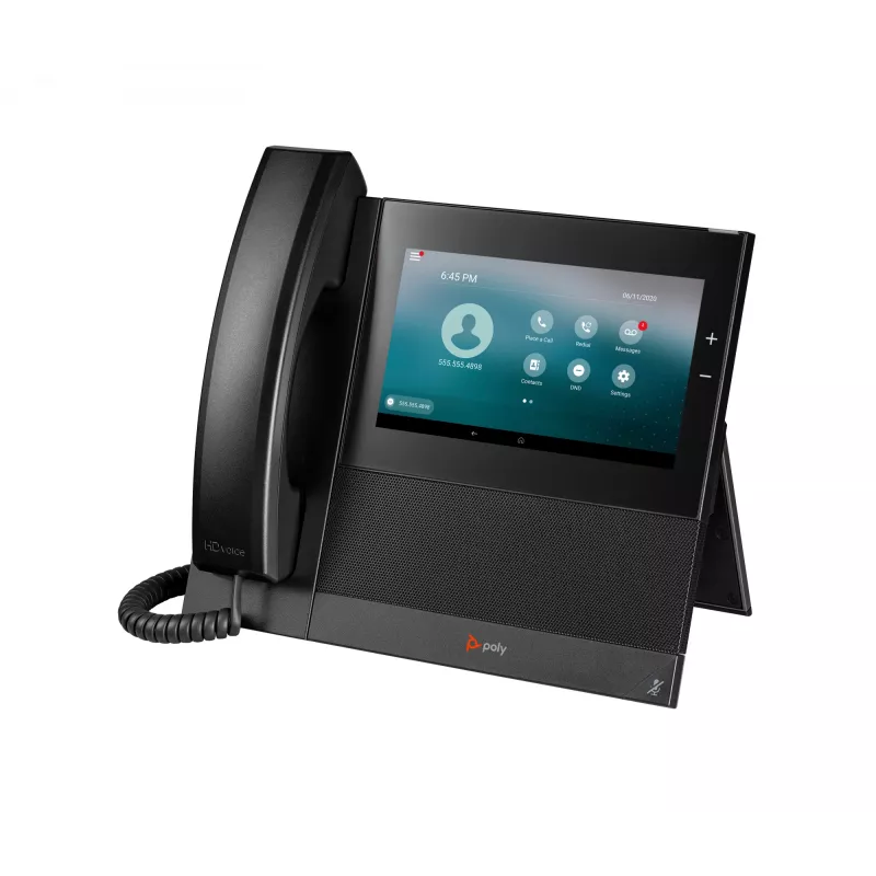 HP Poly CCX 600 verslo medijos telefonas su atviruoju SIP ir PoE palaikymu