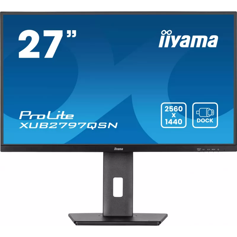 iiyama ProLite XUB2797QSN-B2 kompiuterio monitorius 68,6 cm (27 colių) 2560 x 1440 pikselių Quad HD LED juodas