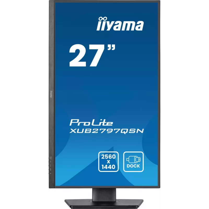 iiyama ProLite XUB2797QSN-B2 kompiuterio monitorius 68,6 cm (27 colių) 2560 x 1440 pikselių Quad HD LED juodas
