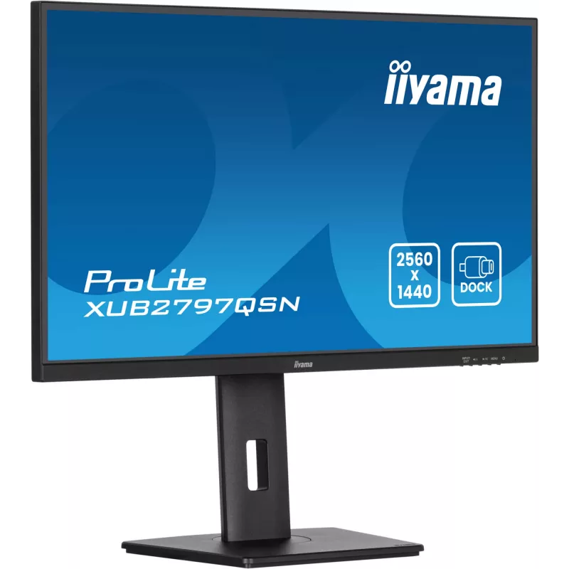 iiyama ProLite XUB2797QSN-B2 kompiuterio monitorius 68,6 cm (27 colių) 2560 x 1440 pikselių Quad HD LED juodas