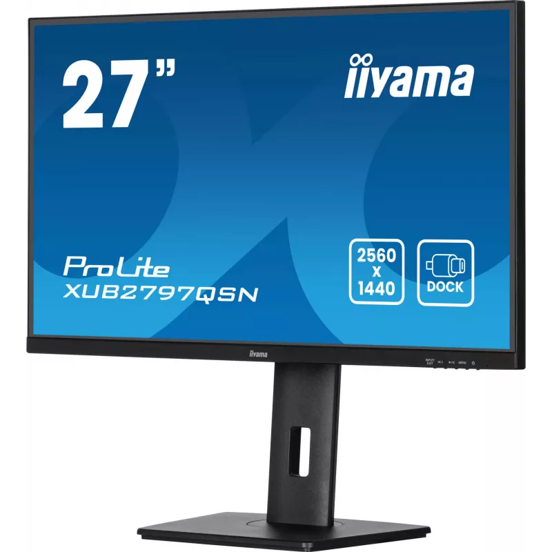 iiyama ProLite XUB2797QSN-B2 kompiuterio monitorius 68,6 cm (27 colių) 2560 x 1440 pikselių Quad HD LED juodas