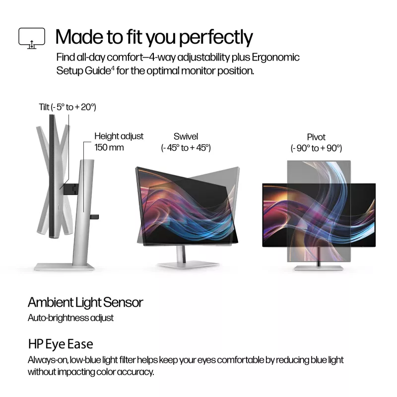Monitorius HP Series 7 Pro 27 colių 4K Thunderbolt 4 LCD 3840 x 2160