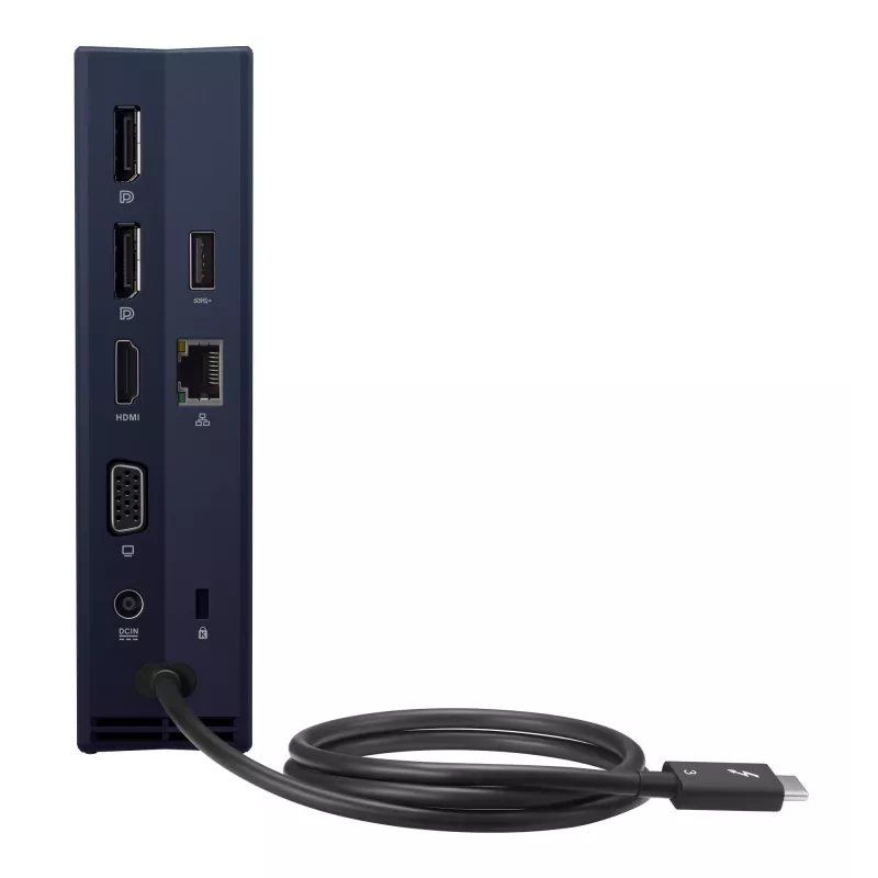 Docking stotelė ASUS SimPro Dock 2 Wired Thunderbolt 3 — HDMI 2.0, DP 1.4, VGA, 3x USB-A, TB3 pagrindinis, Gigabit Ethernet, Kensington užraktas