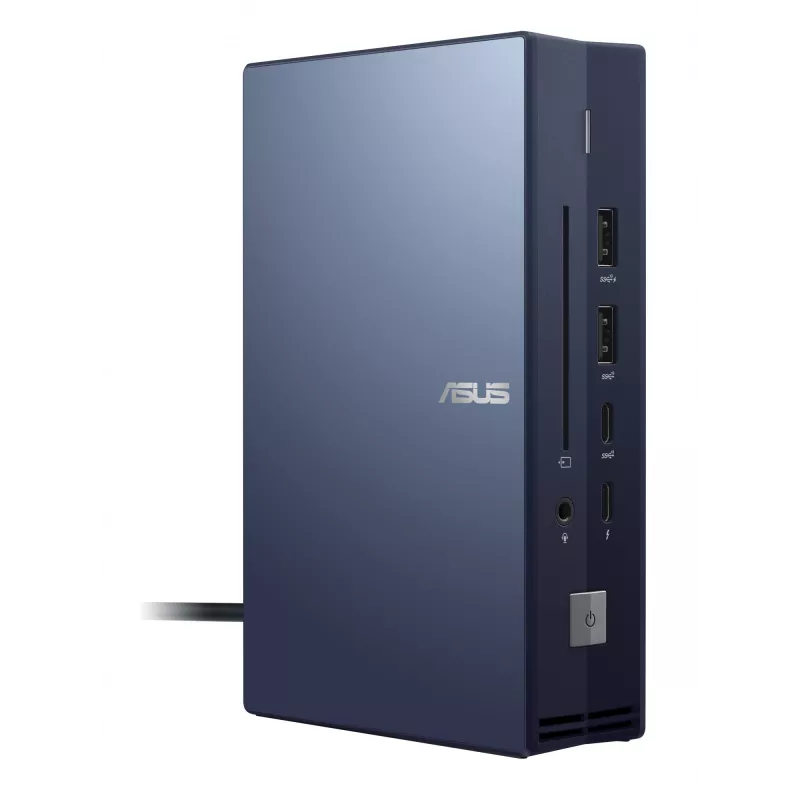 Docking stotelė ASUS SimPro Dock 2 Wired Thunderbolt 3 — HDMI 2.0, DP 1.4, VGA, 3x USB-A, TB3 pagrindinis, Gigabit Ethernet, Kensington užraktas