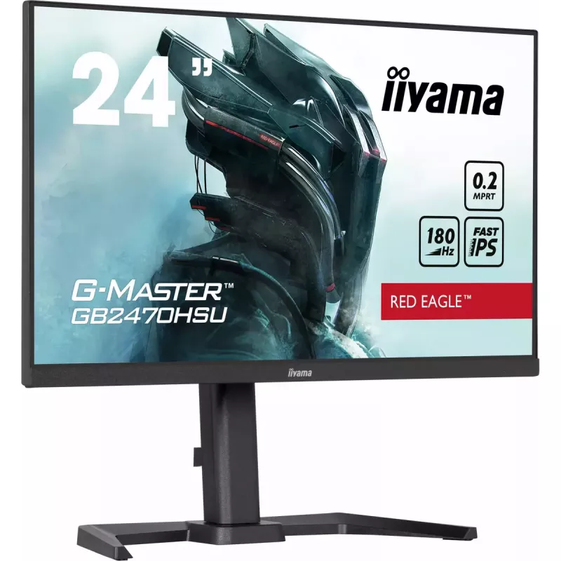 iiyama G-MASTER GB2470HSU-B6 kompiuterio monitorius 60,5 cm (23,8 colio) 1920 x 1080 pikselių Full HD LCD juodas