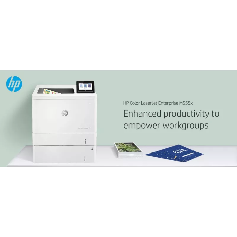HP Color LaserJet Enterprise M555x, Laser, Spalvotas, 1200 x 1200 DPI, A4, 38 ppm, Dvipusis spausdinimas