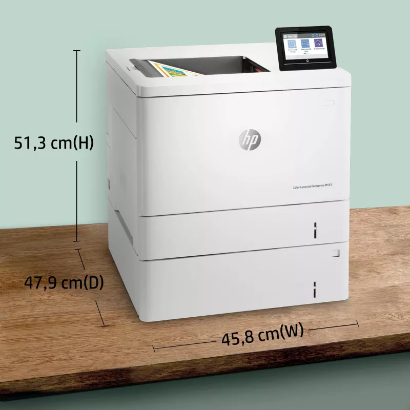 HP Color LaserJet Enterprise M555x, Laser, Spalvotas, 1200 x 1200 DPI, A4, 38 ppm, Dvipusis spausdinimas