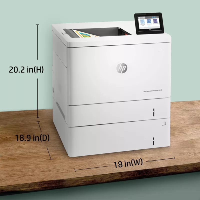 HP Color LaserJet Enterprise M555x, Laser, Spalvotas, 1200 x 1200 DPI, A4, 38 ppm, Dvipusis spausdinimas