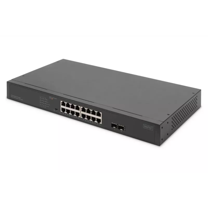 Nevaldomas jungiklis Digitus DN-95347-2 16 prievadų Gigabit Ethernet 1U