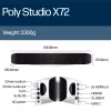 HP Poly Studio X72 All-In-One vaizdo juosta be radijo ar maitinimo laido TAA