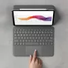 LOGITECH Folio Touch klaviatūros dėklas su apšvietimu ir jutikliniu kilimėliu Oxford Grey, skirtas iPad Air (4 kartos), vokiška QWERTZ
