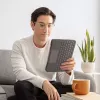 LOGITECH Folio Touch klaviatūros dėklas su apšvietimu ir jutikliniu kilimėliu Oxford Grey, skirtas iPad Air (4 kartos), vokiška QWERTZ
