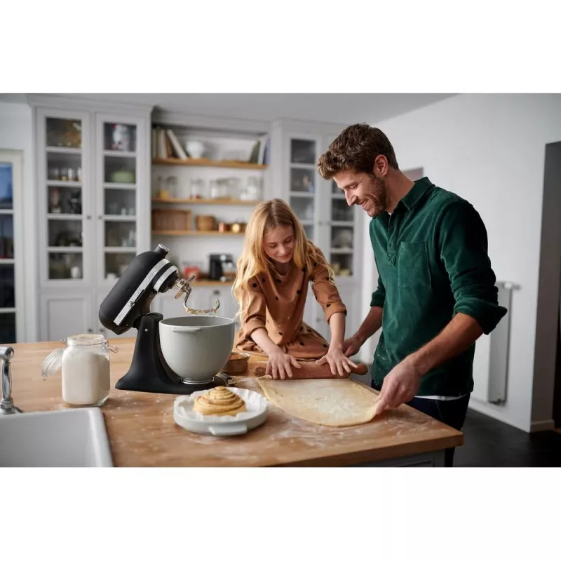 Virtuvinis kombainas KITCHENAID ARTISAN 5KSM185PS — 4,8 L nerūdijančio plieno dubuo, 300 W, 10 greičių, juodas