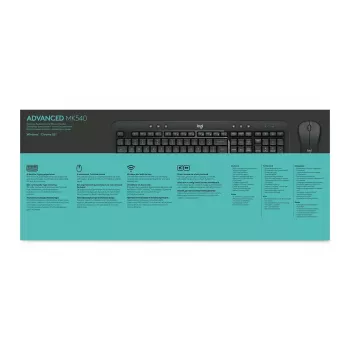 LOGITECH Mk540 Advanced belaidžių klaviatūros ir pelės rinkinys - Azerty Belgian