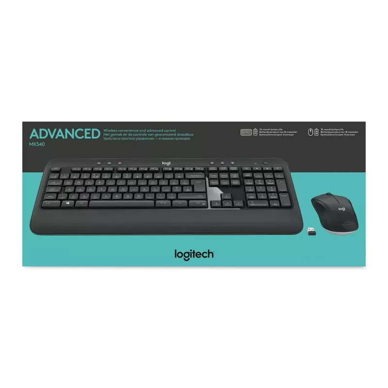 LOGITECH Mk540 Advanced belaidžių klaviatūros ir pelės rinkinys - Azerty Belgian