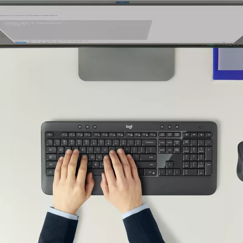 LOGITECH Mk540 Advanced belaidžių klaviatūros ir pelės rinkinys - Azerty Belgian