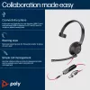 HP Poly Blackwire 5210 Monofoninė USB-C ausinė + 3,5 mm kištukas + USB-C/A adapteris (urmu)