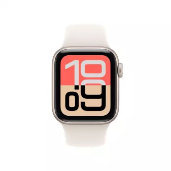 APPLE Watch SE 3 GPS 40mm Starlight Aliuminio korpusas su sportine juostele M/L - Starlight