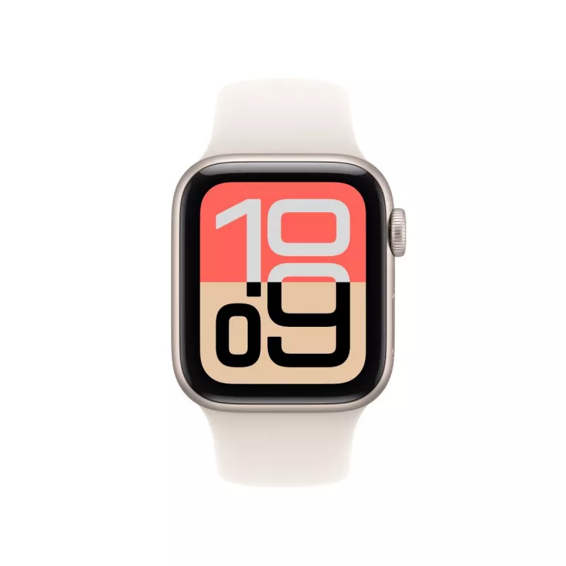 APPLE Watch SE 3 GPS 40mm Starlight Aliuminio korpusas su sportine juostele M/L - Starlight