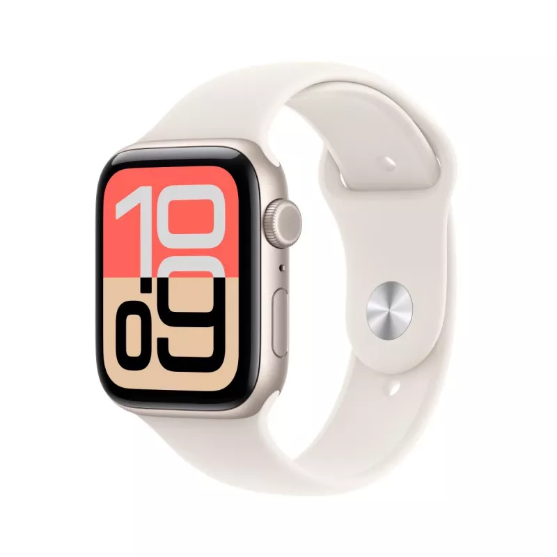 APPLE Watch SE 3 GPS + Cellular 44mm starlight Aluminium Case With Starlight Sport Band S/M