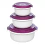 EMSA 508455 maisto laikymo indas Apvalus rinkinys Juodaberry, White 3 vnt.