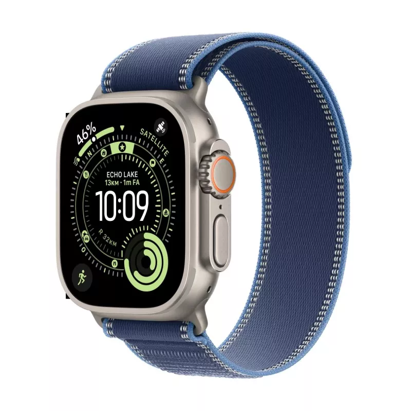 APPLE Watch Ultra 3 (2025) LTE 49mm titaninis korpusas su Trail Loop M/L - mėlyna