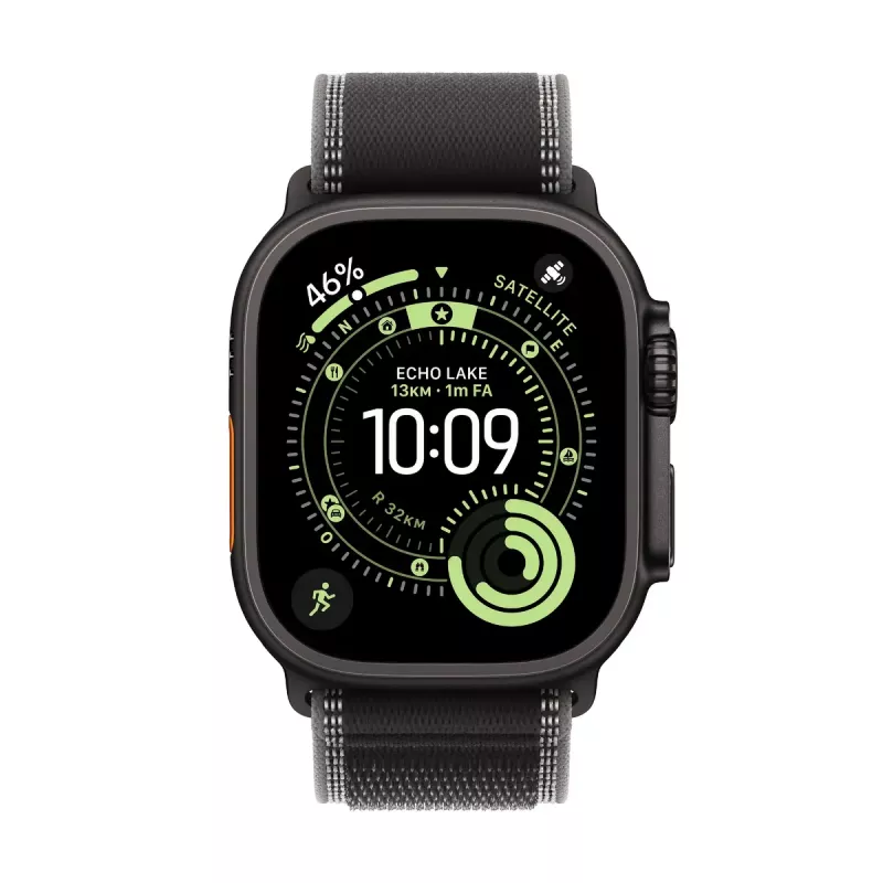 APPLE Watch Ultra 3 (2025) Lte 49mm Titanium Case With Trail Loop S/M - Juoda/tamsiai pilka