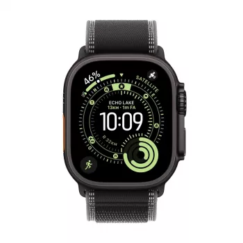 APPLE Watch Ultra 3 (2025) Lte 49mm Titanium Case With Trail Loop M/L - Juoda/tamsiai pilka