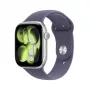 APPLE Watch Series 11 GPS + Cellular 46mm sidabrinis aliuminio korpusas su Purple Fog sportine juostele M/L