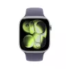 APPLE Watch Series 11 GPS + Cellular 46mm sidabrinis aliuminio korpusas su Purple Fog sportine juostele M/L