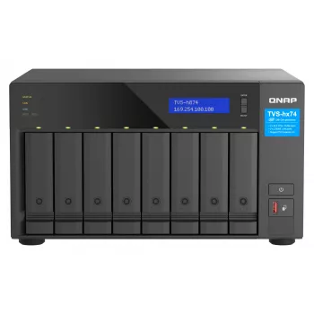 QNAP TVS-h874 NAS bokštinis Intel® Core™ i5 i5-12400 32 GB DDR4 0 TB QuTS hero juodos spalvos