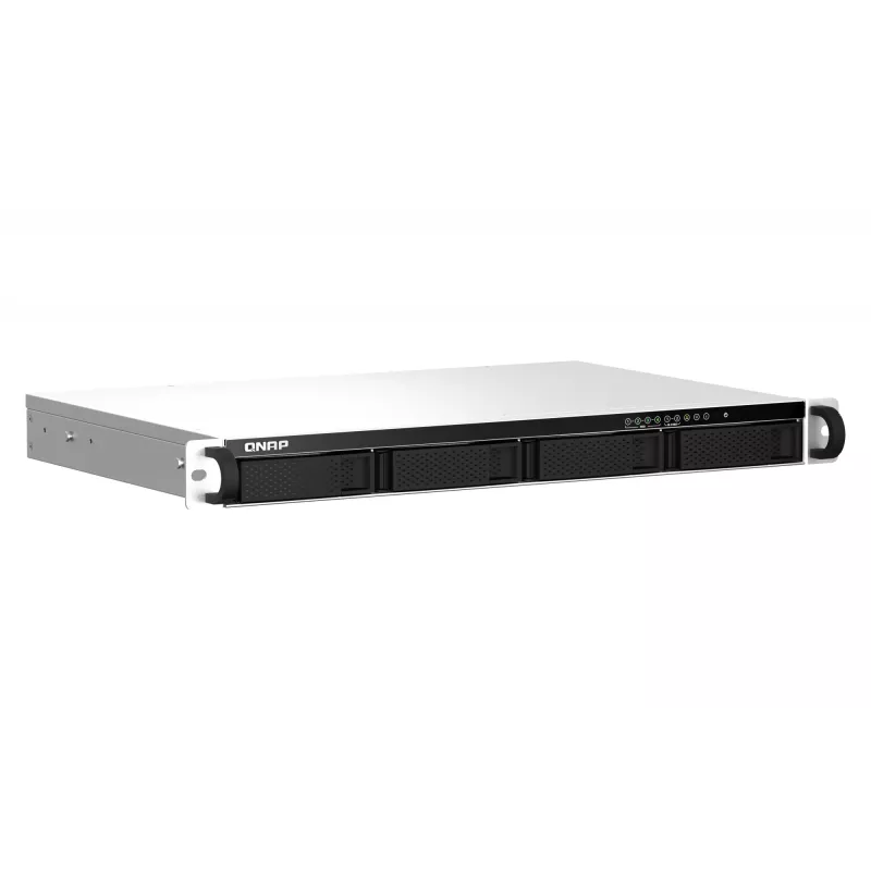 QNAP TS-464eU NAS stelažas (1U) Intel® Celeron® N5095 8 GB DDR4 0 TB QNAP Turbo System Aliuminis, Juoda