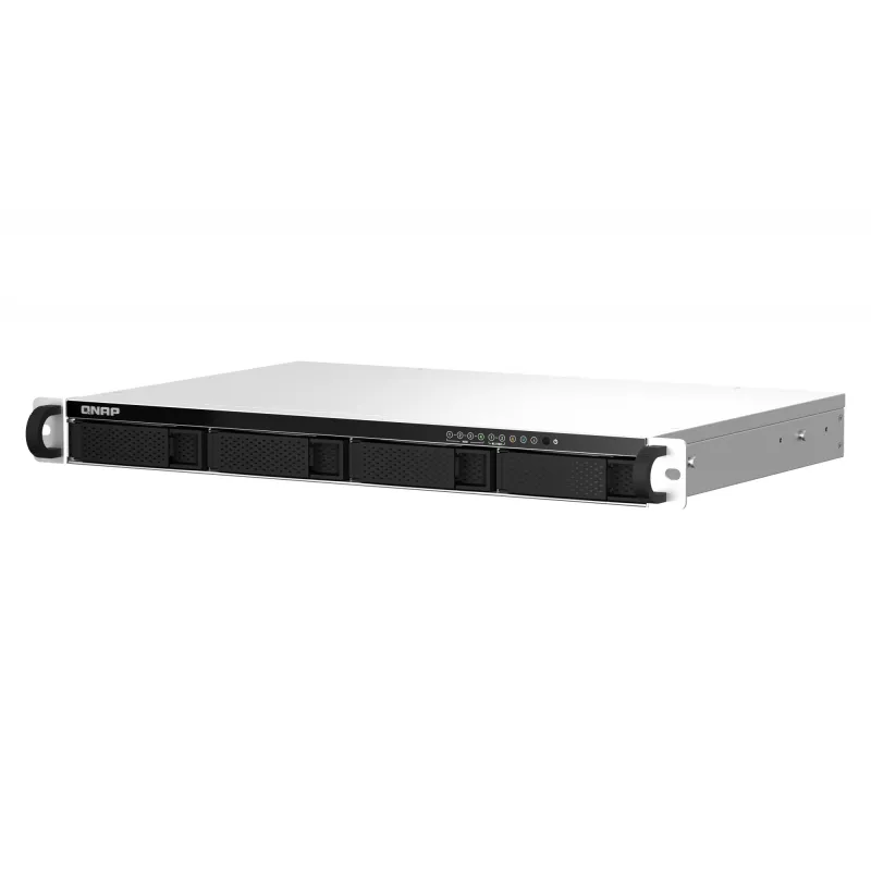 QNAP TS-464eU NAS stelažas (1U) Intel® Celeron® N5095 8 GB DDR4 0 TB QNAP Turbo System Aliuminis, Juoda